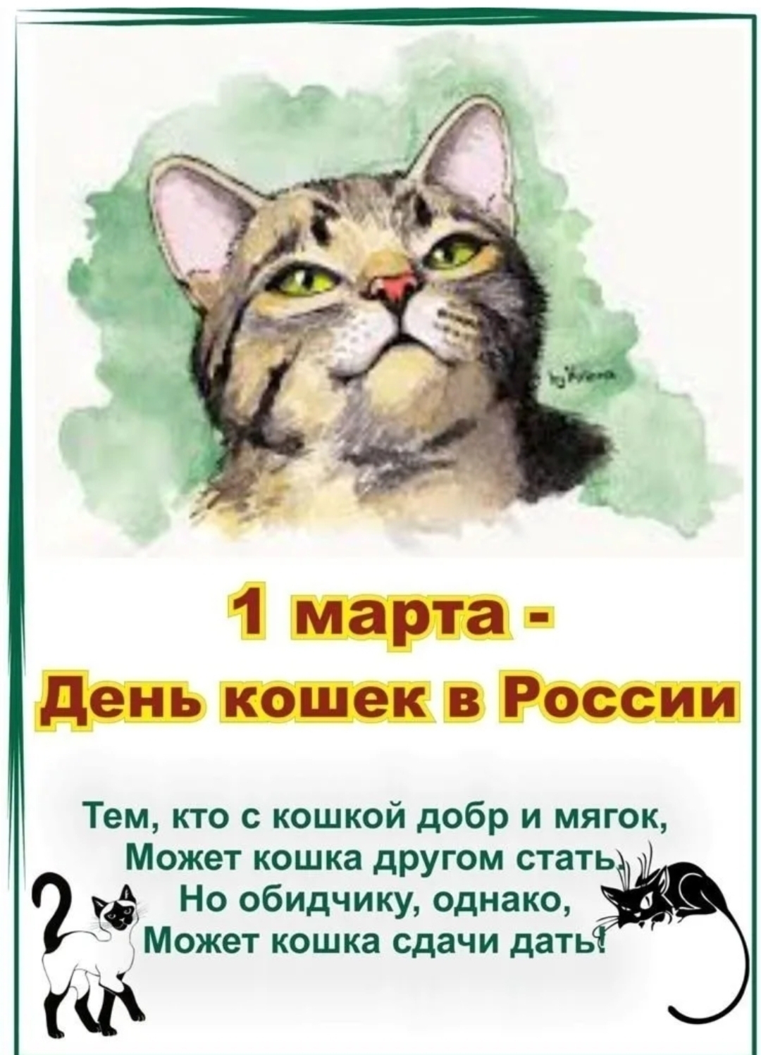 День кошек День кошек.