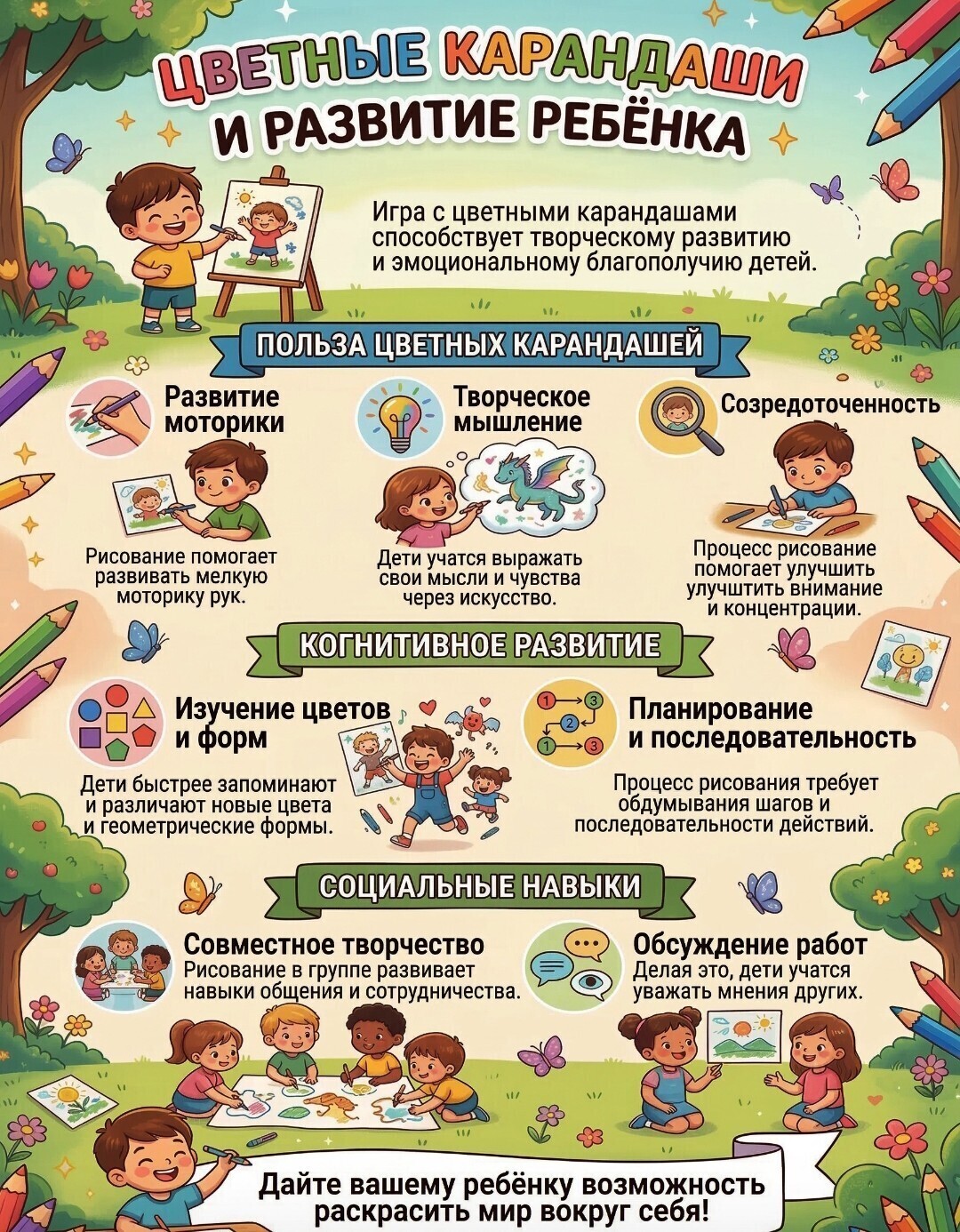 День цветных карандашей День цветных карандашей.