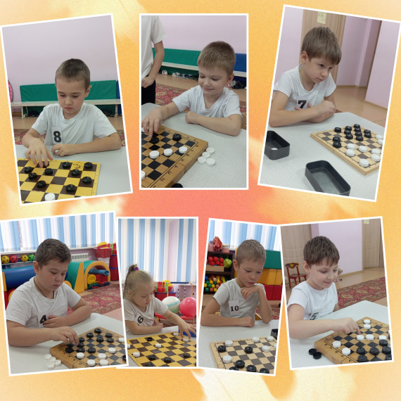 Юный шашист.
