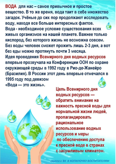 Всемирный день воды 💧.
