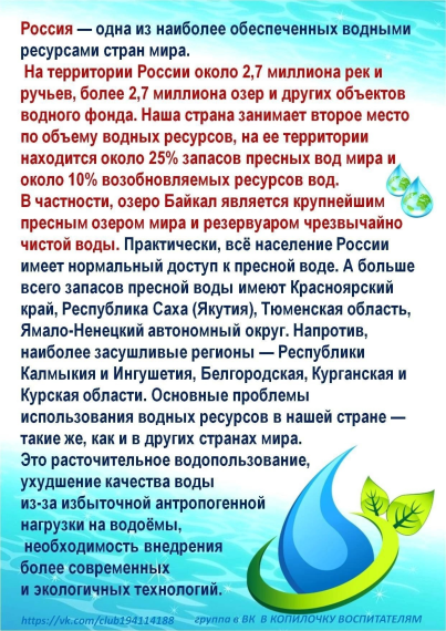 Всемирный день воды 💧.