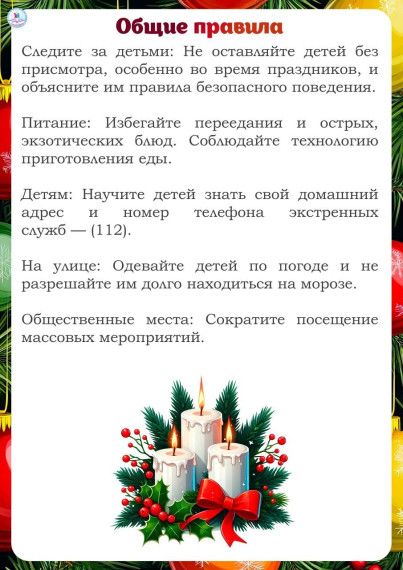 Безопасный новый год.