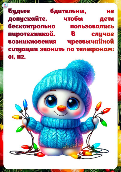 Безопасный новый год.