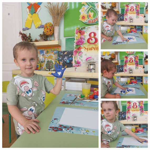 Букетик из тюльпанов.